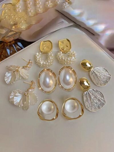 5 Pairs Vintage Luxury Earrings