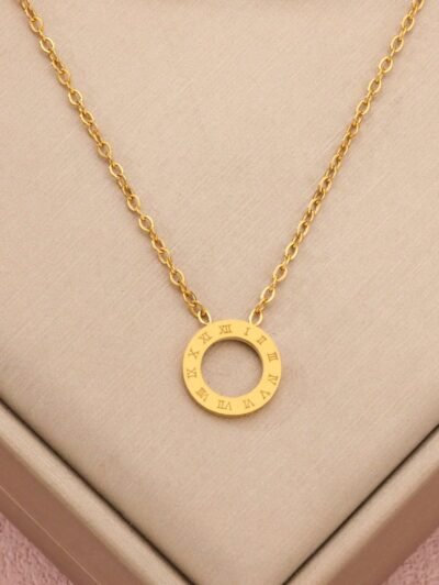 1pc Roman Necklace Stainless Steel